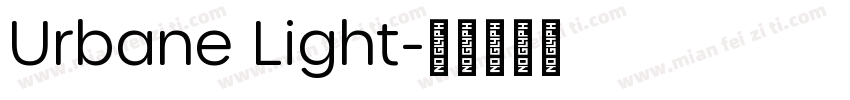 Urbane Light字体转换